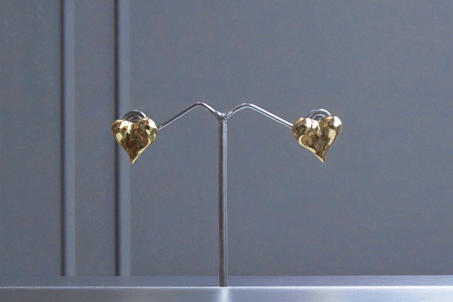 Golden Heart Studs