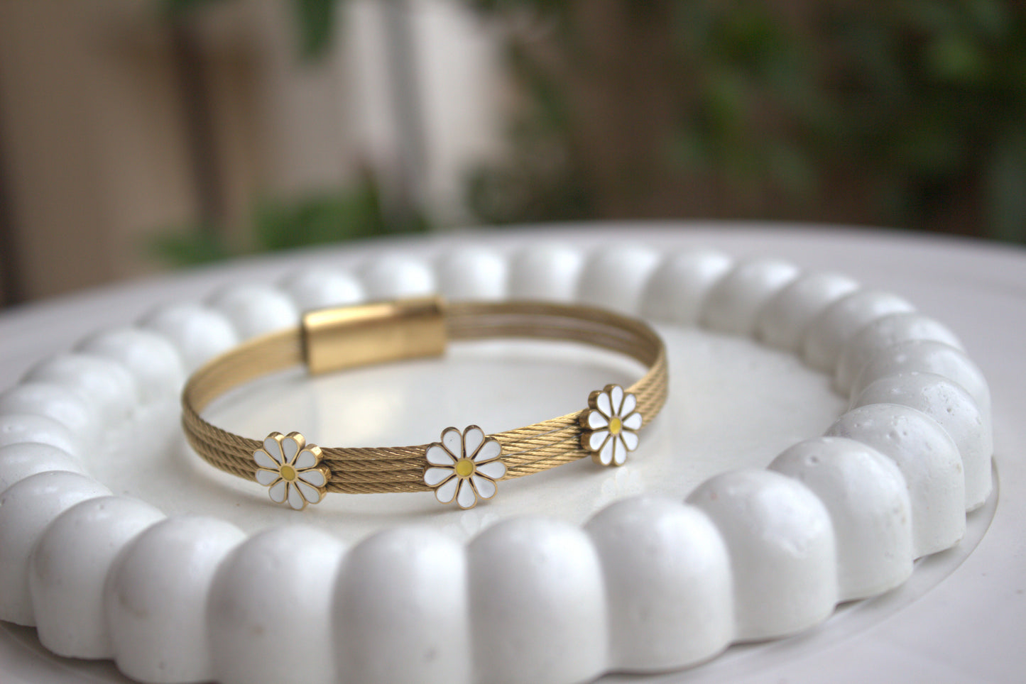 Floral Anti-Tarnish Bracelet