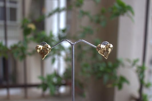 Golden Heart Studs